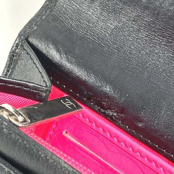 CHANEL Cambon CC Coco Mark Bifold Logo Compact Wallet with Flap, Leather, Wom... - Picture 15 of 16